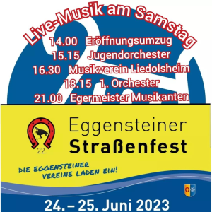 Live-Musik am Eggensteiner Straßenfest